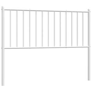 Kovové náhradní čelo postele bílé 107 cm - obrázek 2