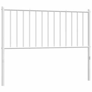 Kovové náhradní čelo postele bílé 107 cm - obrázek 4