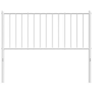 Kovové náhradní čelo postele bílé 107 cm - obrázek 5