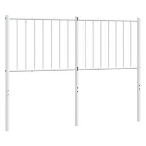 Kovové náhradní čelo postele bílé 120 cm - obrázek 2