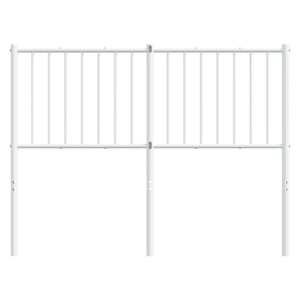 Kovové náhradní čelo postele bílé 120 cm - obrázek 3