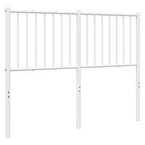 Kovové náhradní čelo postele bílé 120 cm - obrázek 5