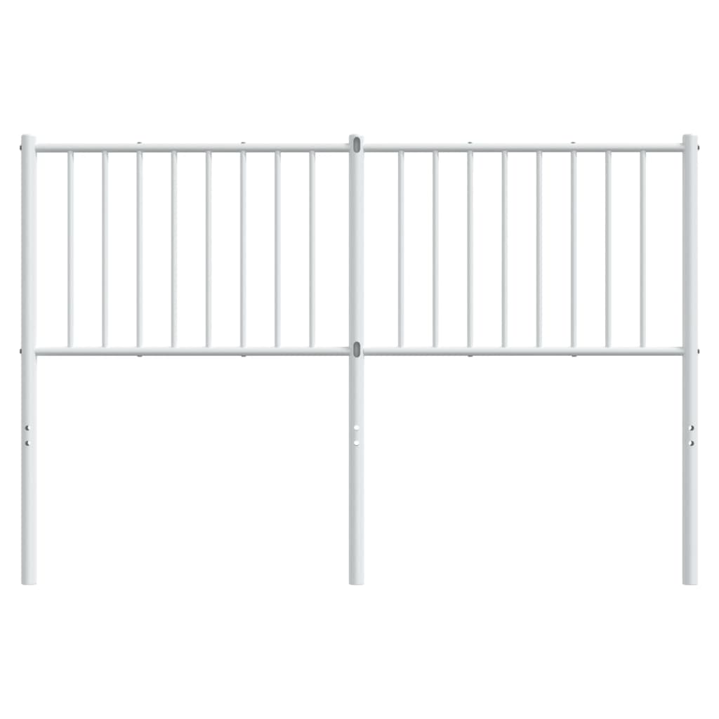 vidaXL Hoofdbord metaal wit 140 cm afbeelding