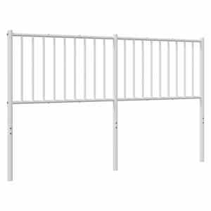 Kovové náhradní čelo postele bílé 160 cm - obrázek 2