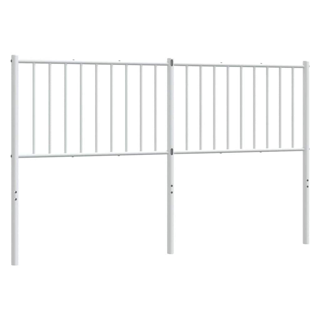 vidaXL Vervangend hoofdbord metaal wit 160 cm, foto 4
