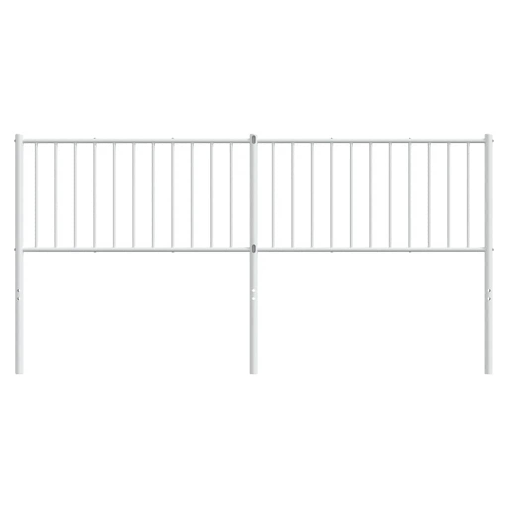 Thumbnail - vidaXL Ersatz-Kopfteil Metall Weiß 180 cm