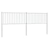 vidaXL metallist vahetatav voodipeats, valge, 200 cm