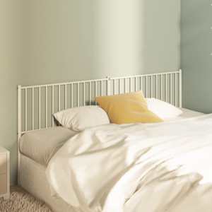 Kovinsko nadomestno vzglavje belo 200 cm