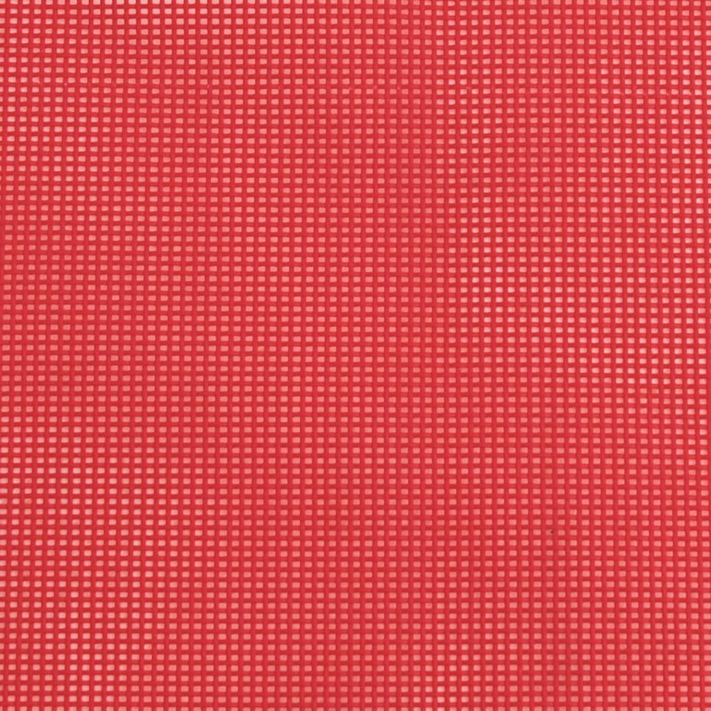  Skladacie plážové lehátka 2 ks červené textilén a práškov. oceľ