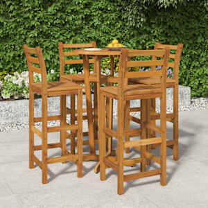 Vrtna barska garnitura 5-delna trden akacijev les