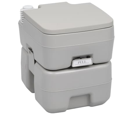 vidaXL Portable Camping Toilet and Handwash Stand Set