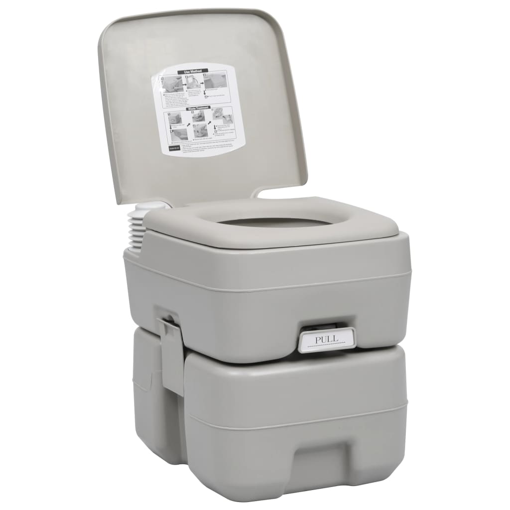 Set Toilette Portatile Campeggio Supporto Lavamani Tanica Acqua VidaXL 14 width=274
