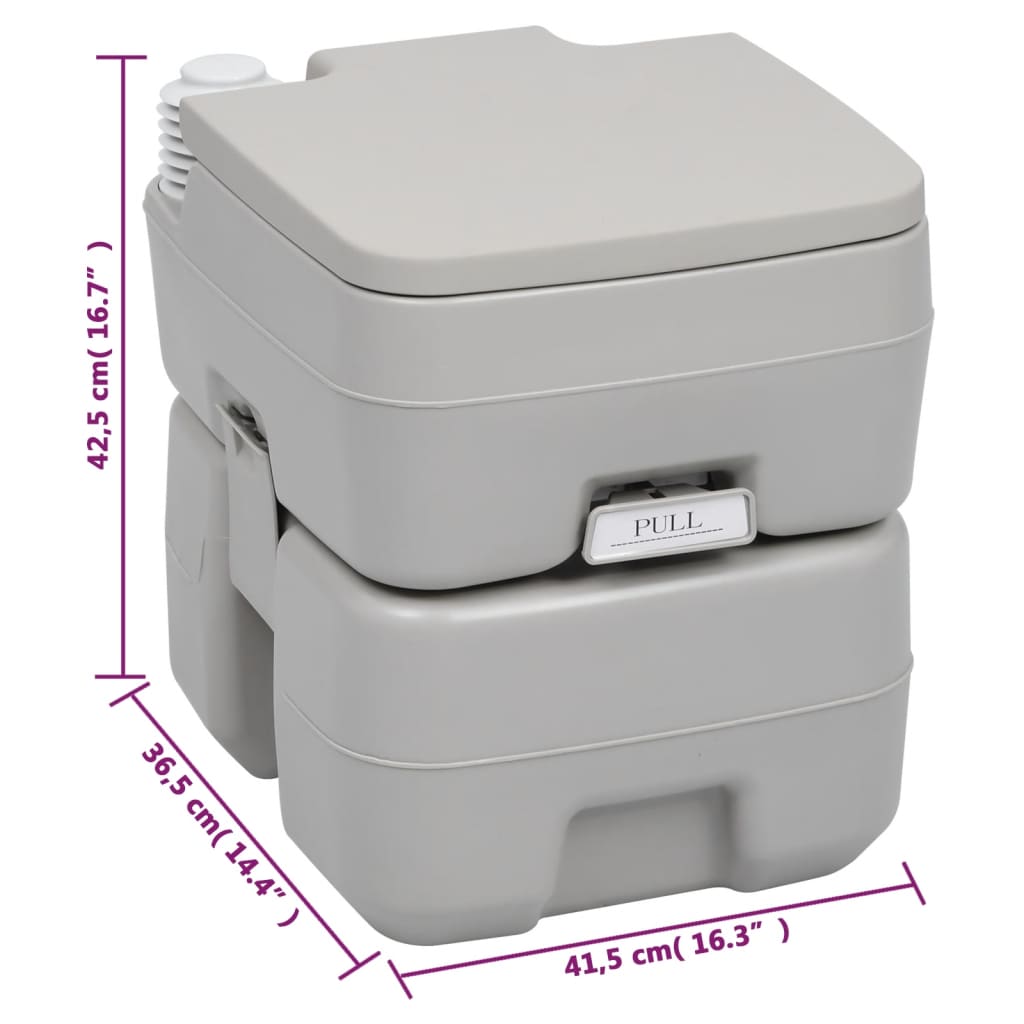 Set Toilette Portatile Campeggio Supporto Lavamani Tanica Acqua VidaXL 19 width=274