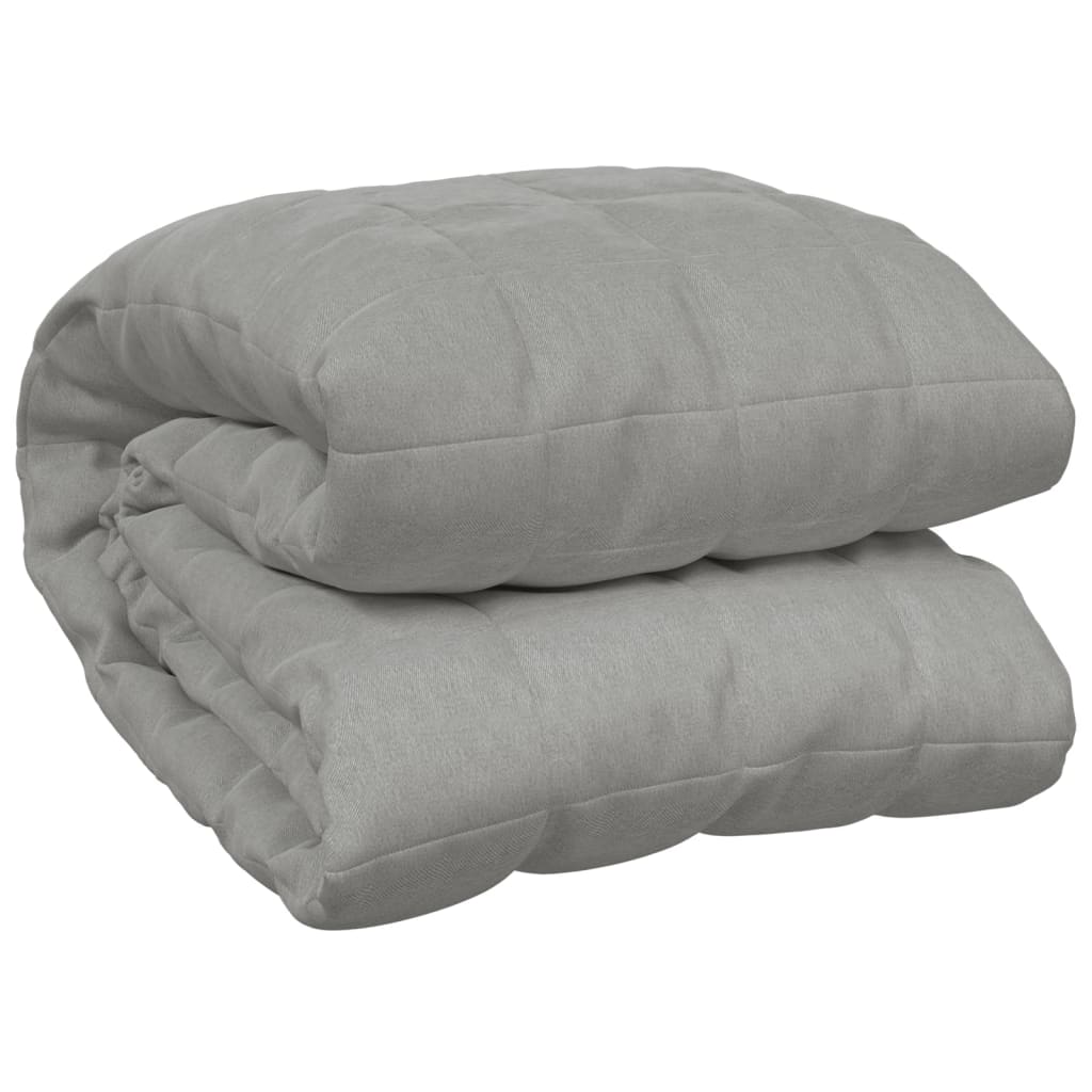 vidaXL Zátěžová deka šedá 137 x 200 cm 6 kg textil