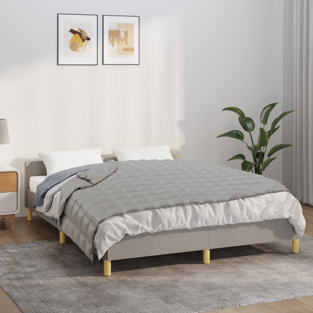 vidaXL Pătură grea, gri, 137x200 cm, 6 kg, material textil