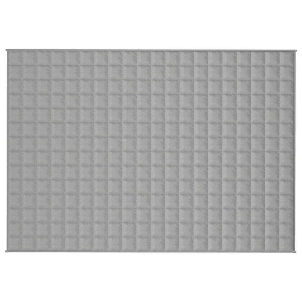 vidaXL Pătură grea, gri, 140x200 cm, 6 kg, material textil