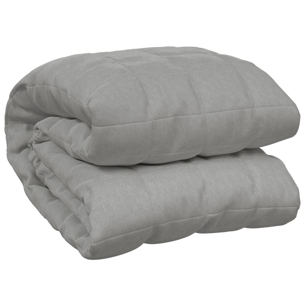 vidaXL Zátěžová deka šedá 152 x 203 cm 11 kg textil