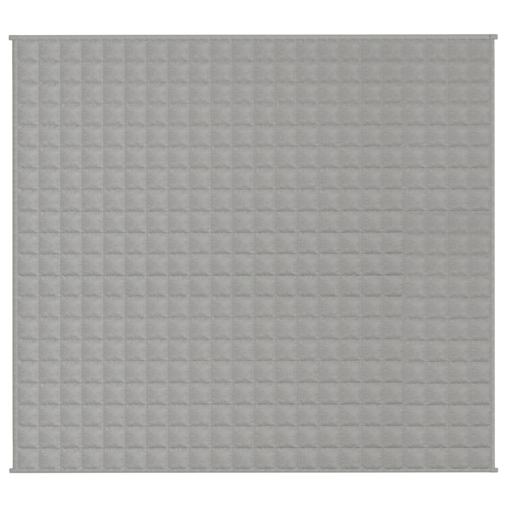 vidaXL Záťažová prikrývka šedá 200x230 cm 13 kg látka