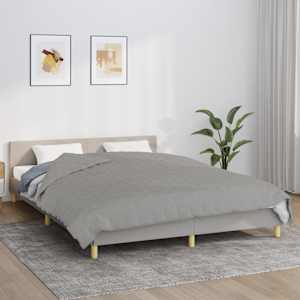Zátěžová deka šedá 220 x 230 cm 11 kg textil - obrázek 1