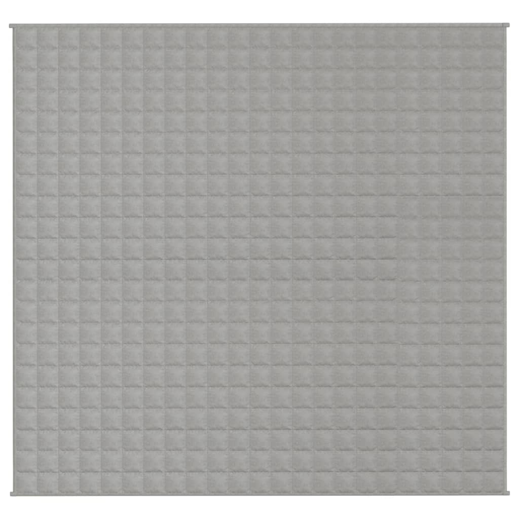 vidaXL szürke szövet súlyozott takaró 220 x 230 cm 15 kg