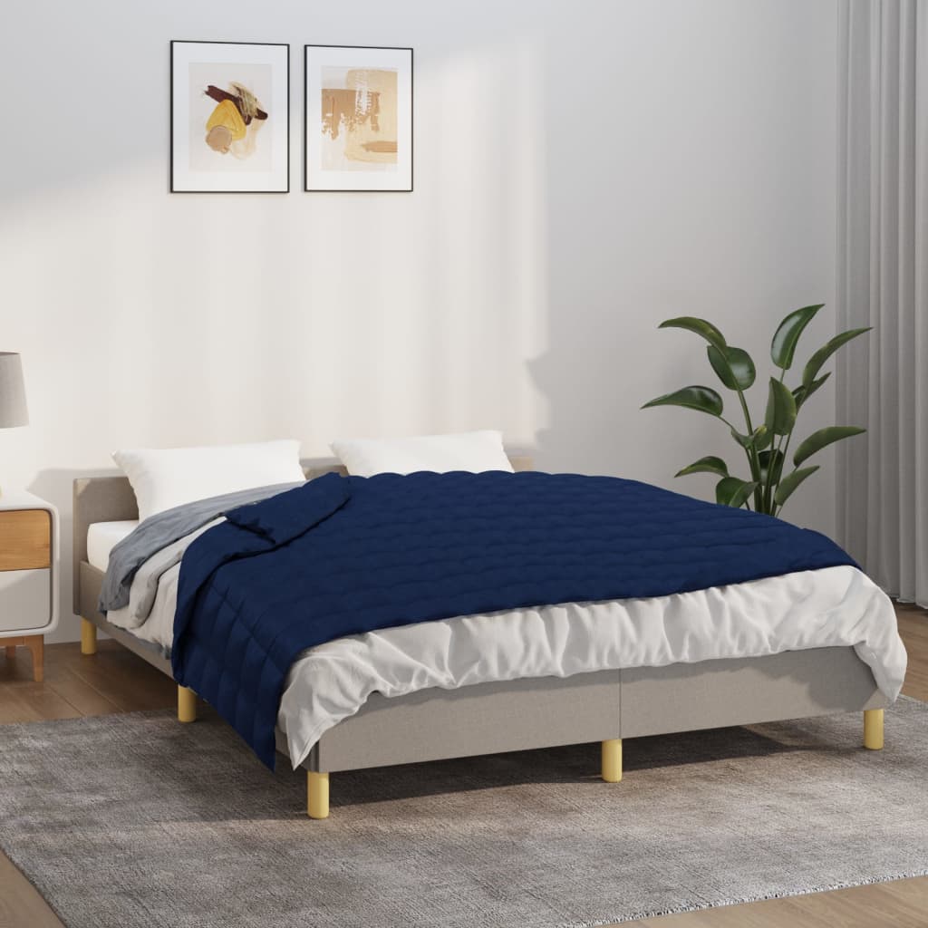 vida XL Gewichtsdecke Blau 140x 200 cm 6 kg Stoff