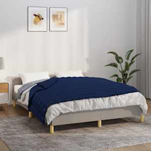 Obtežena odeja modra 152x203 cm 7 kg blago