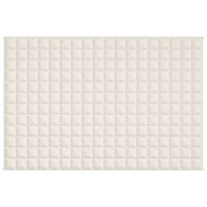 Zátěžová deka světle krémová 122 x 183 cm 5 kg textil - obrázek 3