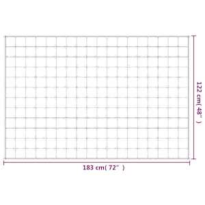 Zátěžová deka šedá 122 x 183 cm 5 kg textil - obrázek 6