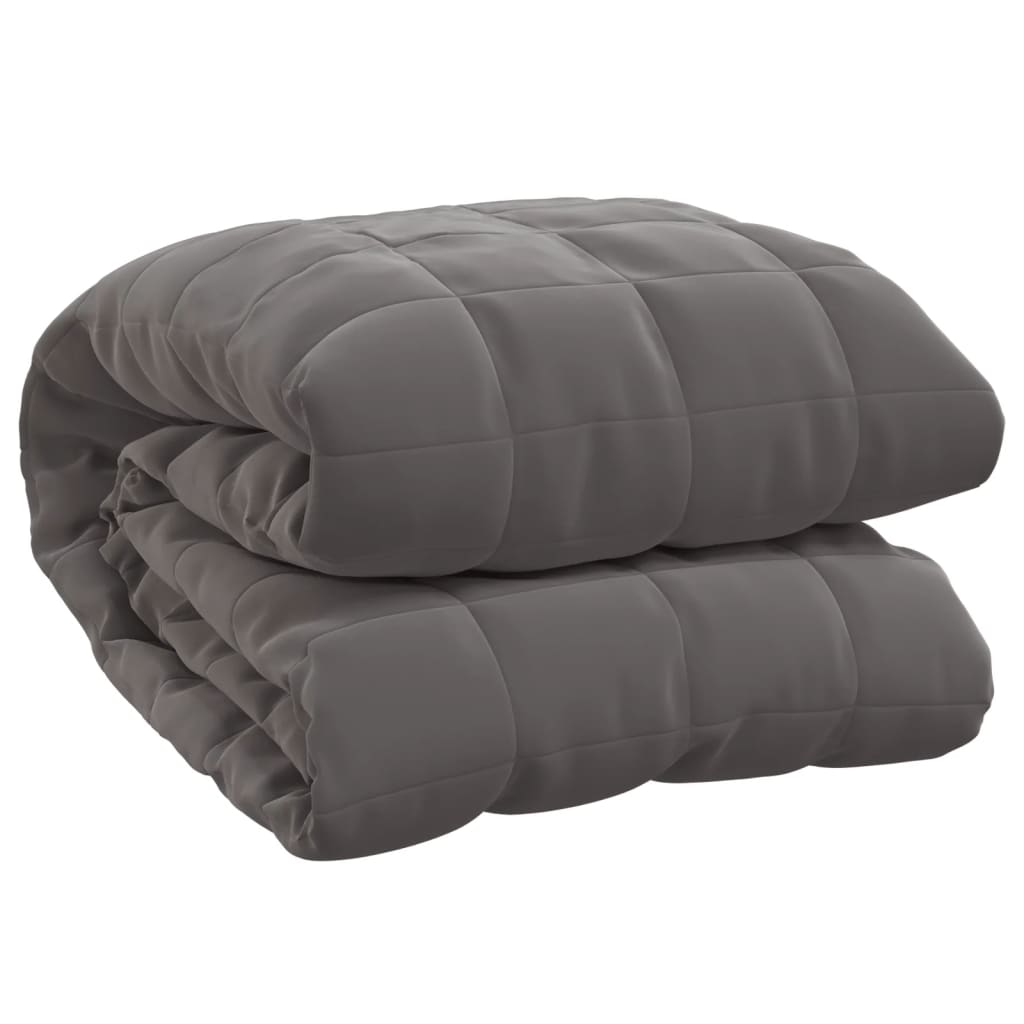 vidaXL Zátěžová deka šedá 200 x 220 cm 9 kg textil