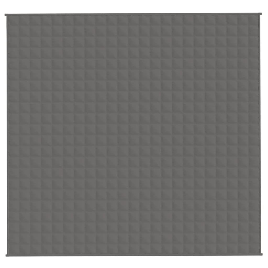 Thumbnail - vidaXL Gewichtsdecke Grau 220x230 cm 11 kg Stoff