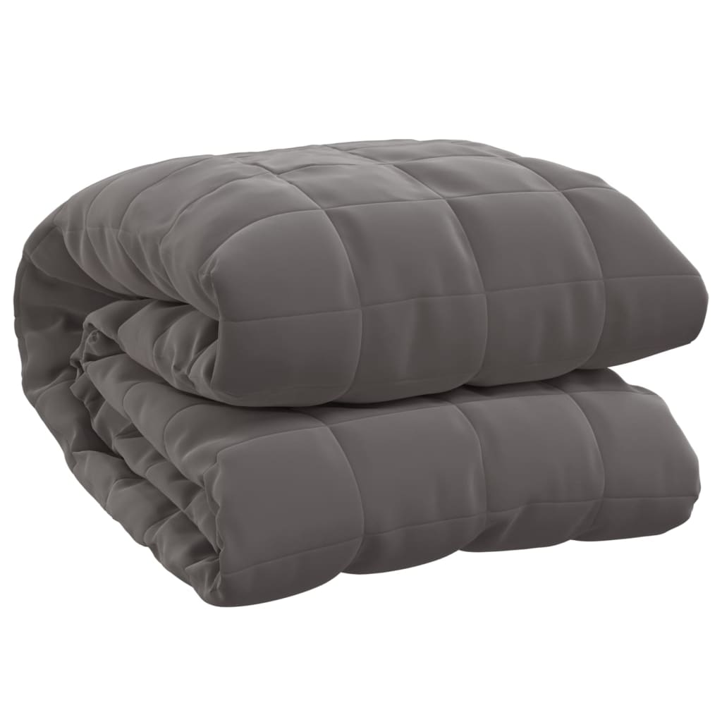 vidaXL Zátěžová deka šedá 220 x 230 cm 15 kg textil