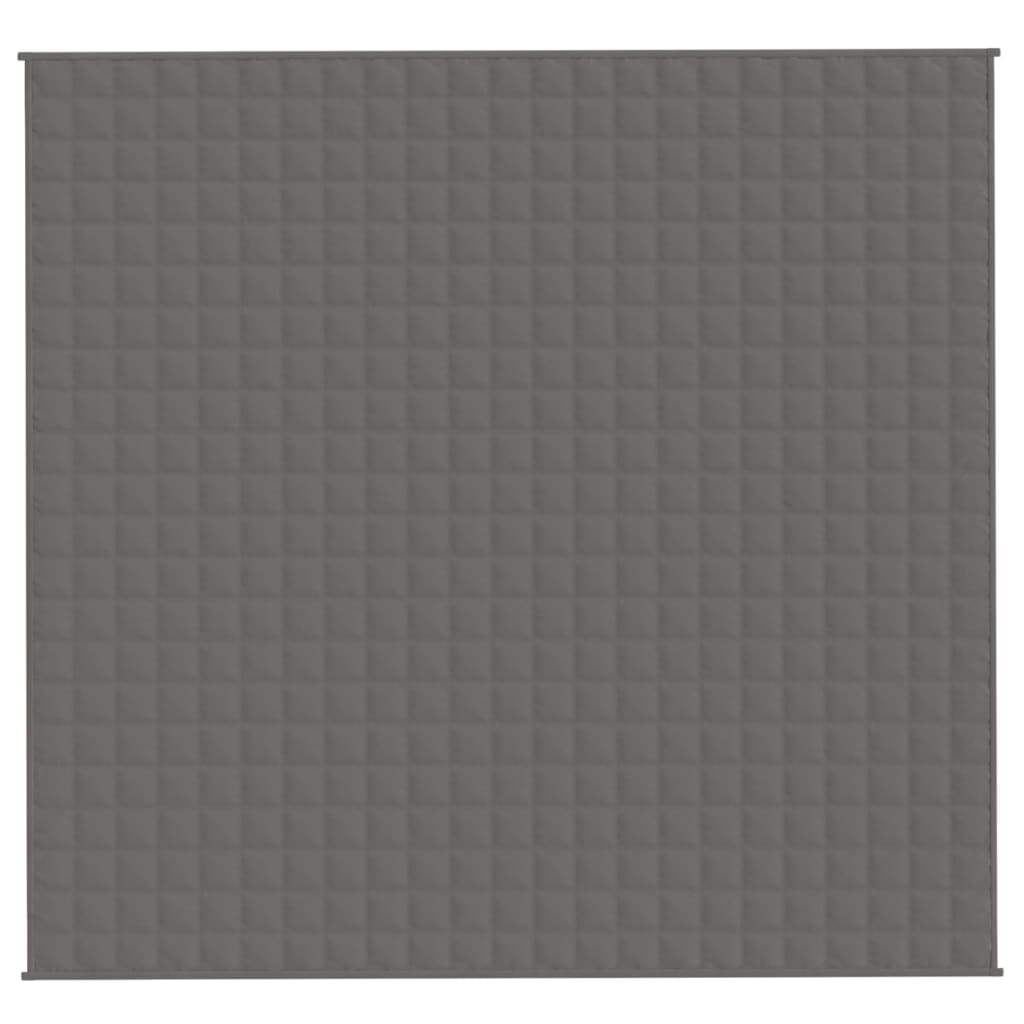 vidaXL Pătură cu greutăți, gri, 220x230 cm, 15 kg, material textil