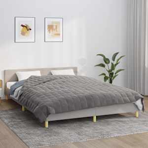 Zátěžová deka šedá 220 x 230 cm 15 kg textil - obrázek 1