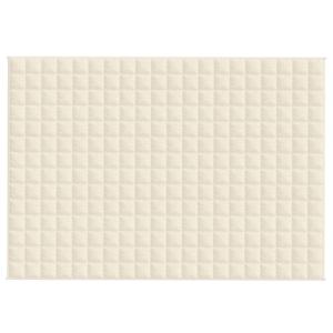 Zátěžová deka světle krémová 135 x 200 cm 10 kg textil - obrázek 3