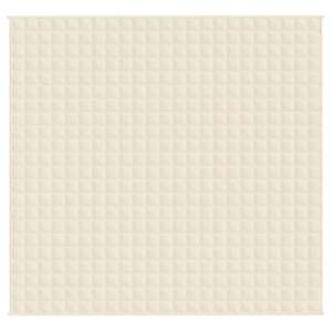 Zátěžová deka světle krémová 220 x 230 cm 11 kg textil - obrázek 3
