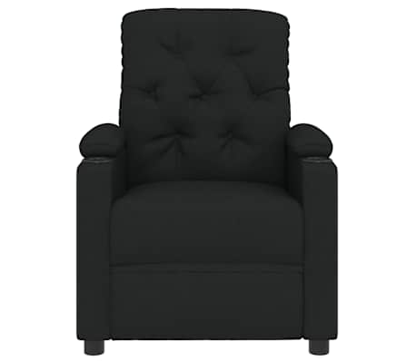 vidaXL Recliner Chair Black Fabric