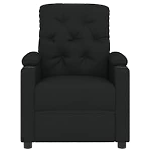 vidaXL Recliner Chair Black Fabric