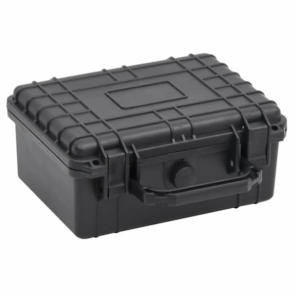 vidaXL kaasaskantav transpordikohver, must, 24 x 19 x 11 cm, PP
