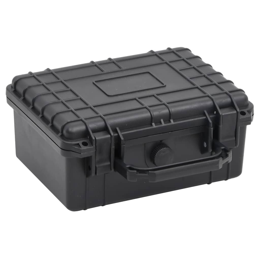 vidaXL Flugkoffer Tragbar Schwarz 24x19x11 cm PP