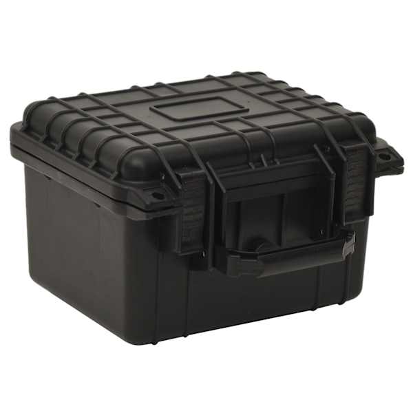 vidaXL kaasaskantav transpordikohver, must, 27 x 25 x 18 cm, PP