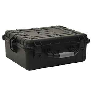 vidaXL kaasaskantav transpordikohver, must, 55 x 43 x 21 cm, PP