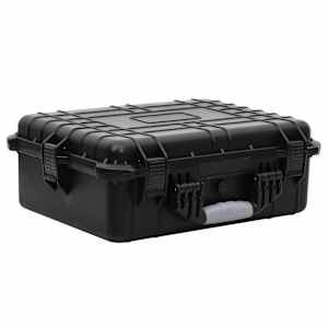 vidaXL kaasaskantav transpordikohver, must, 52 x 40 x 19 cm, PP