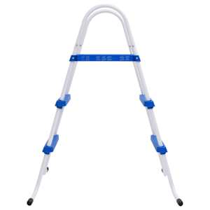 Bazénový žebřík modrý a bílý 84 cm ocel - obrázek 2