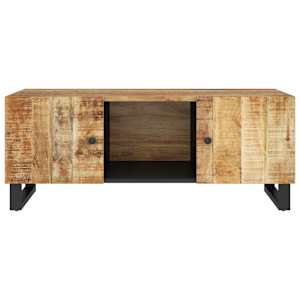 Konferenční stolek 100x54x40 cm masivní mangovník a kompozit - obrázek 4