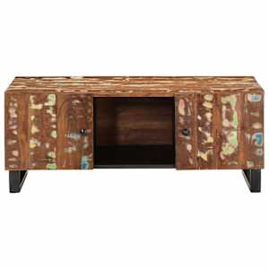 Konferenční stolek 100x54x40 cm recyklované dřevo a kompozit - obrázek 3