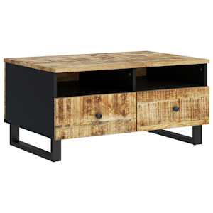 Konferenční stolek 80 x 54 x 40 cm masivní mangovník a kompozit - obrázek 2