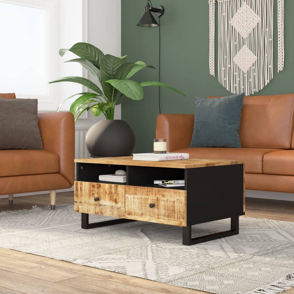 Thumbnail - vidaXL Couchtisch 80x54x40 cm Massivholz Mango & Holzwerkstoff