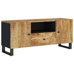 TV stolek 105 x 33,5 x 46 cm masivní mangovník a kompozit - obrázek 13