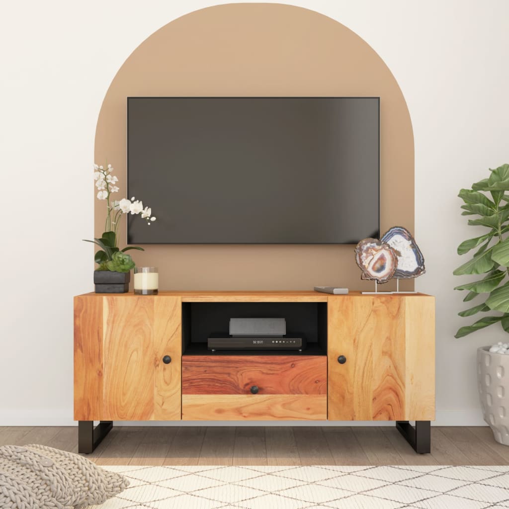 TV-Schrank 105×33,5×46 cm Massivholz Akazie & Holzwerkstoff kaufen