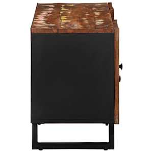 TV skříňka 105x33,5x46 cm masivní recyklované dřevo a kompozit - obrázek 4